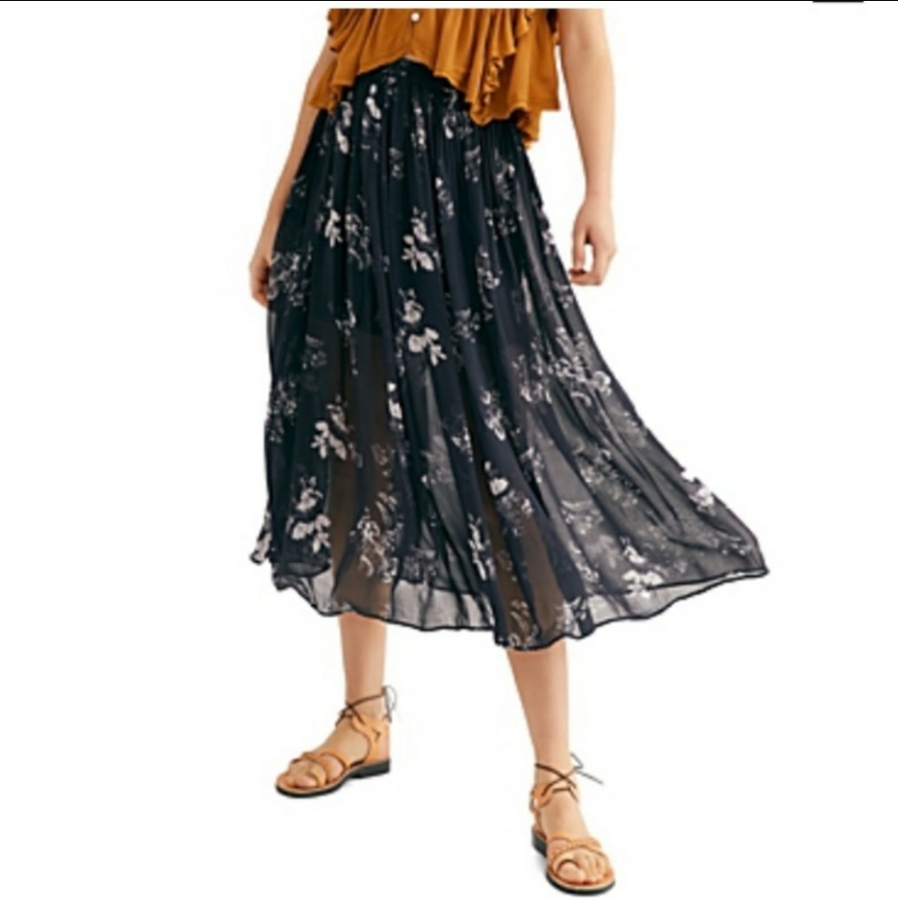 Free People "Lydia" Maxi Skirt